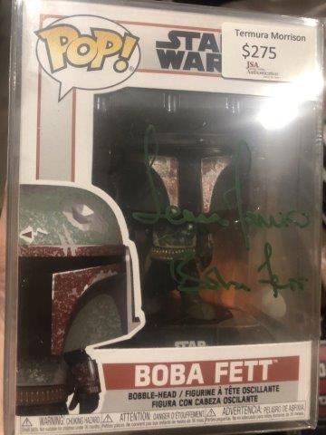 Temuera Morrison Signed Funko POP Star Wars Boba Fett Autographed JSA –  Zobie Productions